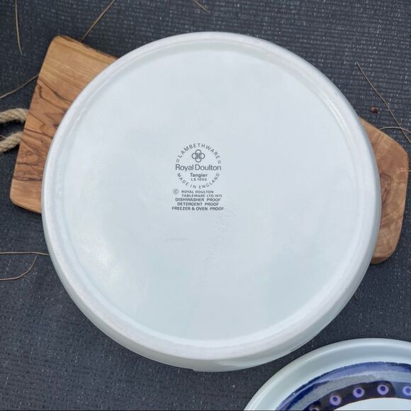 Lambethware Royal Doulton LS 1005 serving Bowl with LID rare - Picture 6 of 13